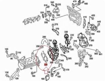 Vito W639/Viano 651 Motor Egr Soğutusucu Conta/Manifold Yağ Soğutucu CONTA