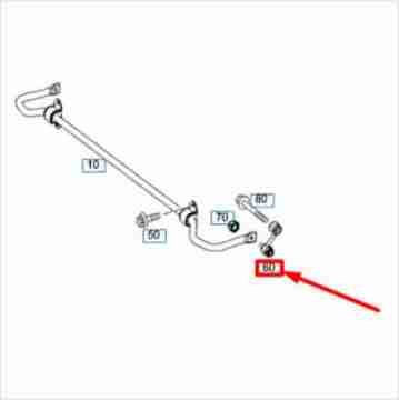 Mercedes GLa W117/W156/W176/W246 Arka Viraj Ask Rotu Sağ/Sol