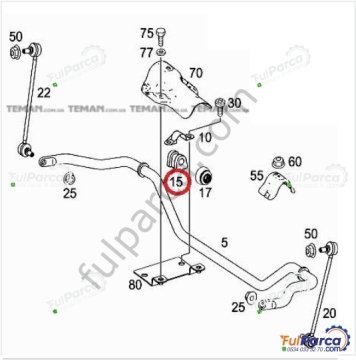 Vito W639 Viraj Lastiği/Viraj Demir Lastiği  Ön