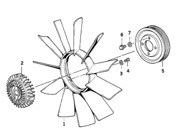 Bmw E36/E39 M40/M42/M43/M50/52 Motor Pervane