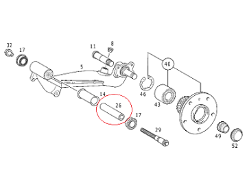 Vaneo W414 1.7 Arka Aks Kovanı/Gergi