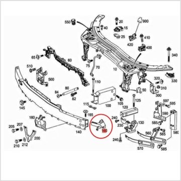 Mercedes W205 Tampon Braketi Ön Sol