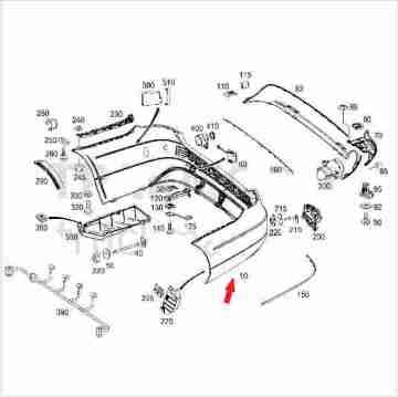 Mercedes E Glass W212 Arka Tampon