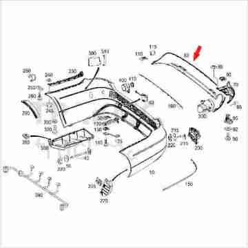 Mercedes E Glass W212 Arka Tampon Kaplaması Alt