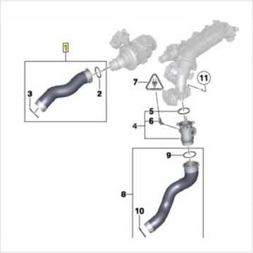 Bmw E90/E91/E92/E93/E84 N47N Dizel İntercool Hortumu/Turbo Hortumu Üst