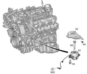 Mercedes ML W166 Jeep Motor Kulağı/Motor Takozu Ön Sağ