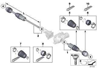 Bmw F20/F30/F32/F33/F34/F36 X DRIVE Ön Aks SAĞ