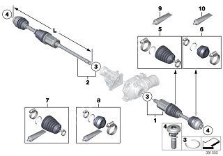 Bmw F20/F30/F32/F33/F34/F36 X DRIVE Ön Aks SOL