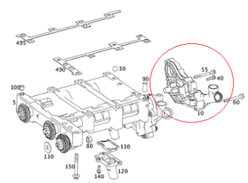 Mercedes W203 271 Motor Yağ Pompası