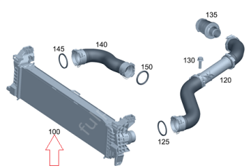 Vito W447622 Motor İntercooler Radyatörü/Turbo Radyatörü