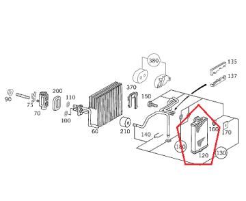 Mercedes W220 Kalaorifer Radyatörü