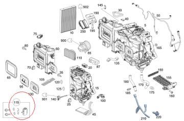 Vito W447 651 Motor Klima Valfi/Klima Ventili