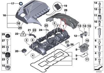 Bmw F10 N55 Motor Külbütör Kapağı/Üst Kapak/Contalı