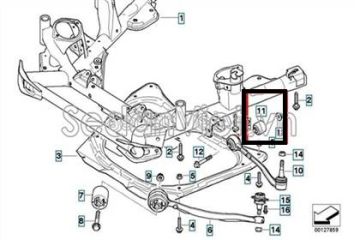 Bmw E39-E34-E60 Salıncak Burcu-Salıncak Fişeği Ön Alt