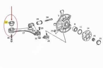 Mercedes A168/W168 Ön Salıncak Burcu/Salıncak Fişeği