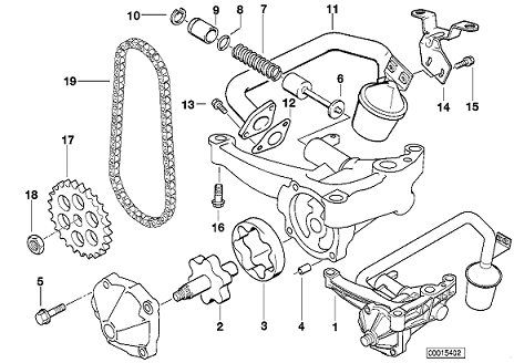 Bmw E39 M52 Motor Yağ Pompası