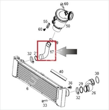Vito W639/Viano 651 Motor Turbo Hortumu/İntercooler Hortumu SAĞ