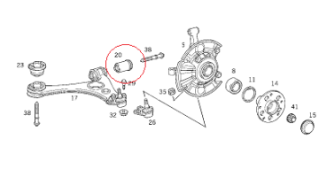 Mercedes A168/W168 Ön Salıncak Burcu/Salıncak Fişeği
