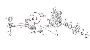 Mercedes A168/W168 Ön Salıncak Burcu/Salıncak Fişeği