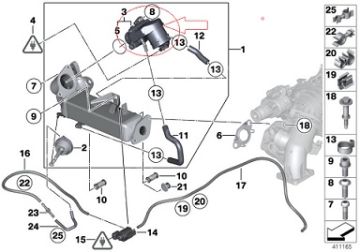 Bmw F36/E90/E91/F20/F30/X1 E84/X3 E83/X4 F26/X5 E70/ N47/57 2013 Sonrası Egr Valfi/Valf