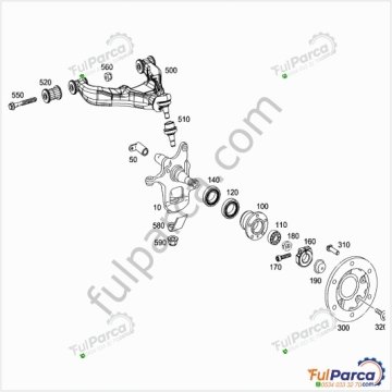Sprinter W901/902/903/Lt35 Ön Alt Salıncak Fişeği/Alt Salıncak Burcu