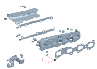 Sprinter W906/Vito W447 651 Motor Egsoz Manifold Contası/Egzoz Manifold Contası