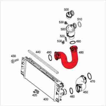 Sprinter W906 2.2 651 Euro5 Motor Turbo Hortumu,İntercooler Hortumu Sağ