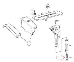 Mercedes W202/W203/W208/W210/R170 111 Motor Buji/Ateşleme Bujisi