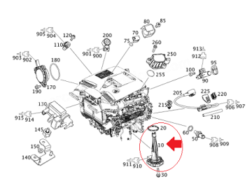 Vito W447 654 Motor Yağ Seviye Müşürü