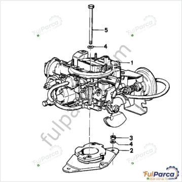 Bmv E21,E30 M10 Motor Karbüratör Flanşı-Karbüratör Takozu Tek Boğaz