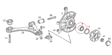 Mercedes W168/A160/Vaneo W414 Ön Teker Bilyası- Aks Bilyesi-AksTamir Takımı,Teker Bilyası