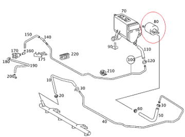Vaneo W414/W168 A160 166 Motor Benzin Flitresi