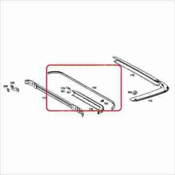 Mercedes W115 Arka Tampon Lastiği