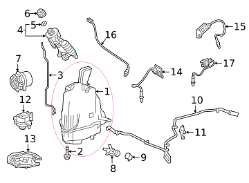 Sprinter W907 654 Motor AdBlue Deposu