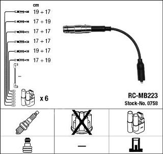 Mercedes ML163/W210/W211/W220 M112 Motor  Buji Kablo Seti