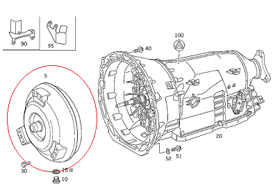 Mercedes W211 646 Motor Tork Konvertörü/Şanzuman Türbünü