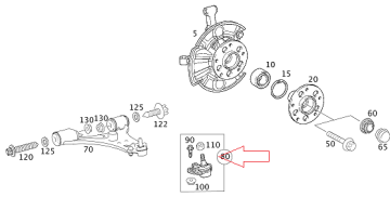 Mercedes A169/A150 Ön Salıncak Alt Rotil