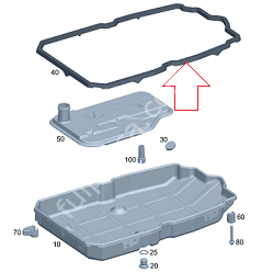 Mercedes W203/W204/W212/W221/W222/Vito W447 119 651/642 Motor Otomatik Şanzuman Yağ Karter Contası