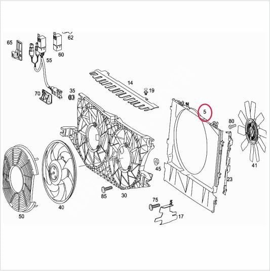 Vito W639/Viano W639 6561 Motor Radyatör Fan Davlumbazı