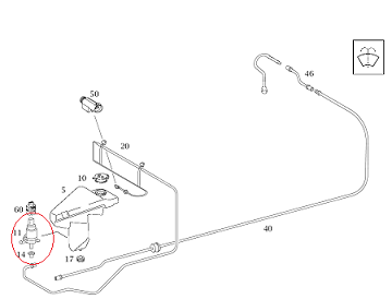 Mercedes W210/W168/Vaneo W414/E36 Compac/Bora/Golf Silecek Su Fiskiye Motoru