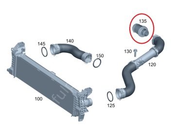 Vito W447 622 Motor (Reno) Turbo Hortumu/İntercooler Hortumu SAĞ