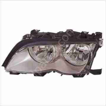Bmw E46 Ön Far Lambası Siyah Sağ  02-05