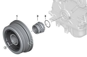 Bmw E46/E36/E39/X3 E83/X5 E53/X6 E71 35İX/M50/M52/54 Motor Krank Kasnağı