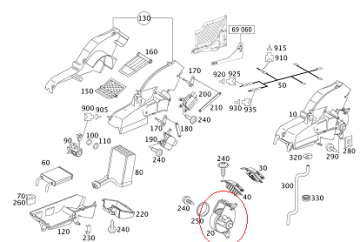 Vito W639/Viano 646 Motor Kalorifer Motoru ARKA