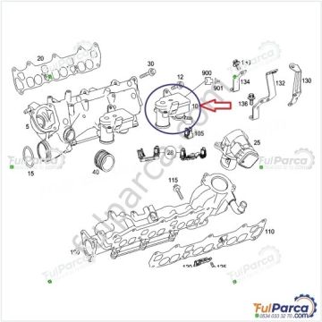 Vito W639/Viano/Sprinter W906/W203/W204/W211/W221/W164 642 Motor Manifold Ayar Valfi/Gaz Kelebek Sensörü