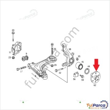 Vito W638 Ön Aks Poryası/Ön Porya
