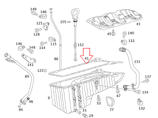 Sprinter W906/Vito W638 601/604/611/646 Motor Yağ Karter Contası
