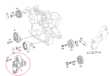 Mercedes W211 270Cdı-320CDI 646/647 Motor Amortisörlü Gergi Kütüğü