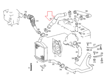Vito W630 601 Motor Turbo Hortumu Üst Hortumu Sağ