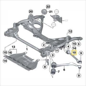 Bmw 3 Seri F30/F20/X3F25 Alt Salıncak Ön Sol/Rotilli Kol/Bugi Kolu